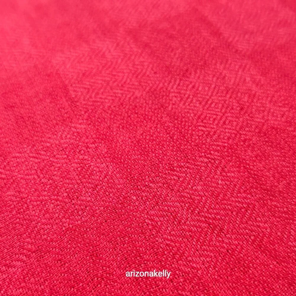 NWOT Coral Red Cashmere & Silk Scarf